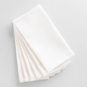 White Buffet Napkins Set of 6