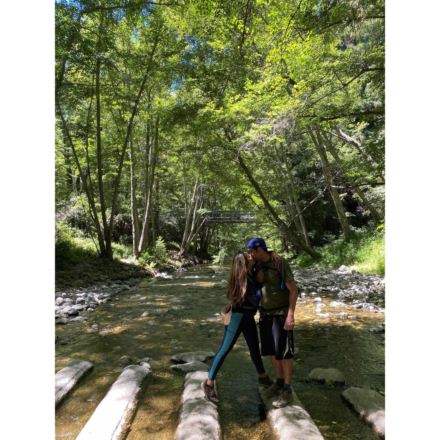 Camping trip to Big Sur. I may have lost Miguel's car keys in the river the first night, but I found them!