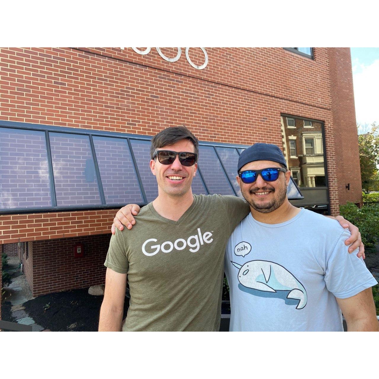 Jordan and Michael first met in person!! Cambridge, MA :D