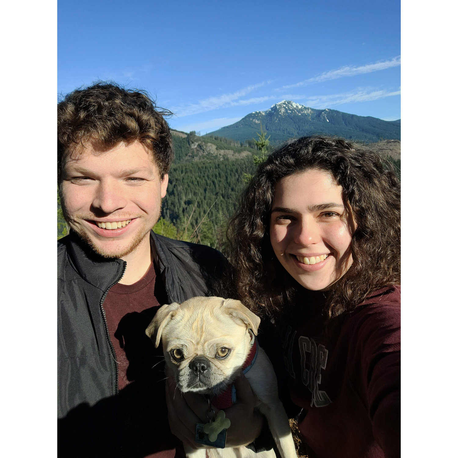The couple with Adventure Pug