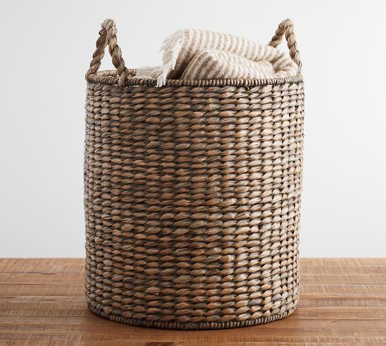 Charleston Basket Tote, Gray