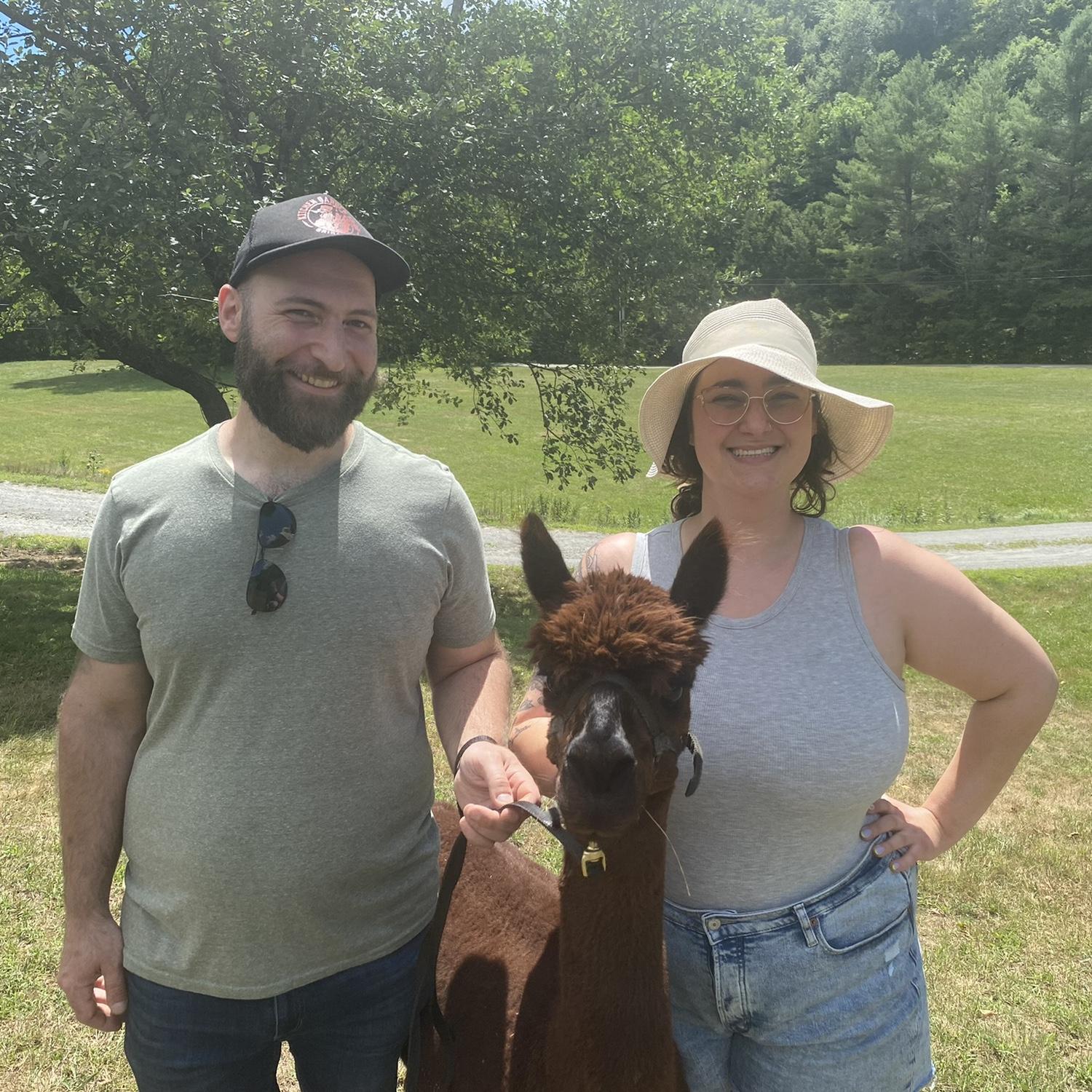 An awesome hang with Hershey the alpaca in Vermont