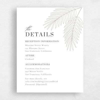 Beige Summer Wedding Enclosure - Talana