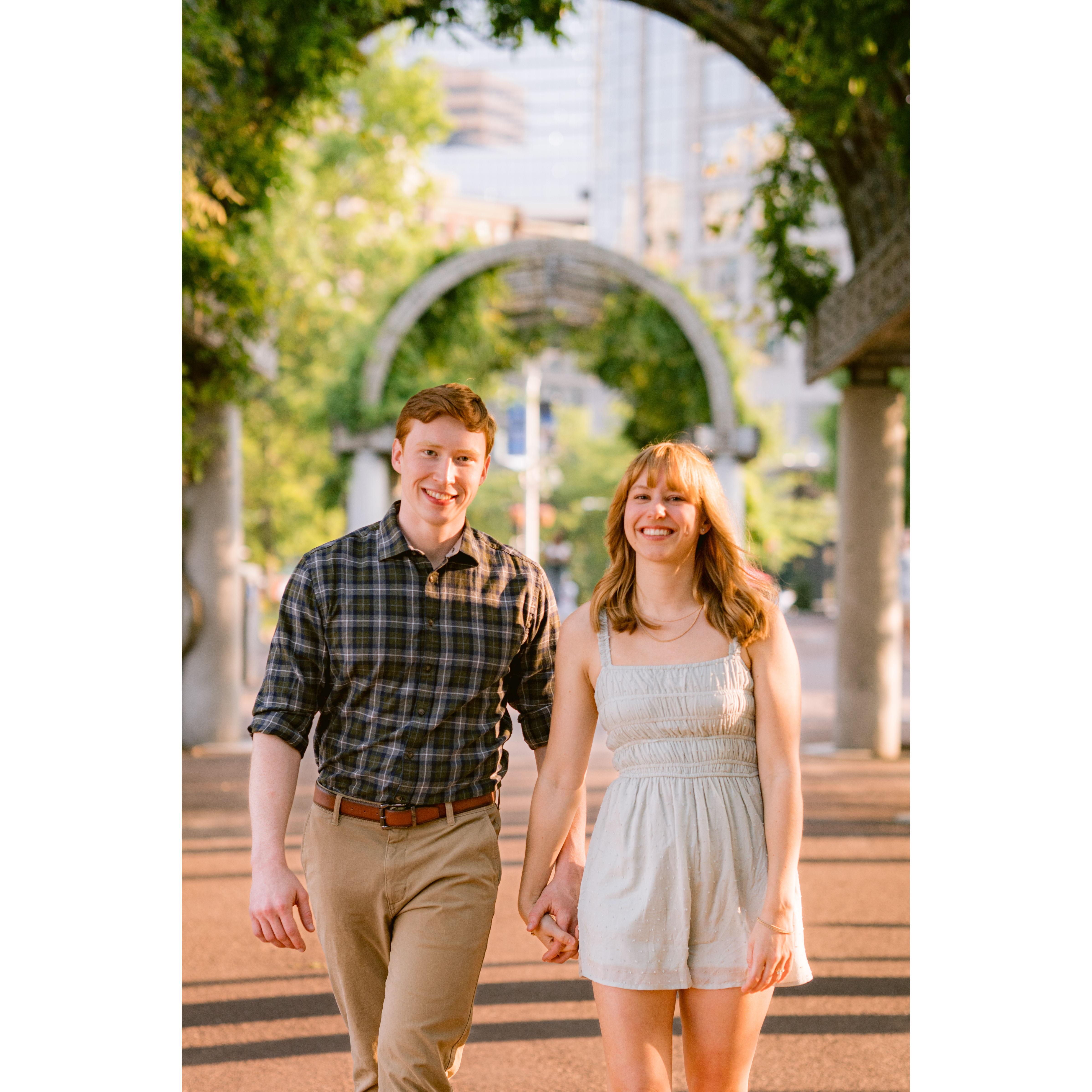 Celebrating our engagement!