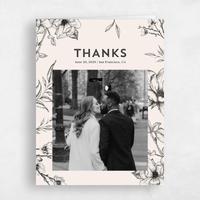 Beige Wedding Thank You - Birkenfeld Photo