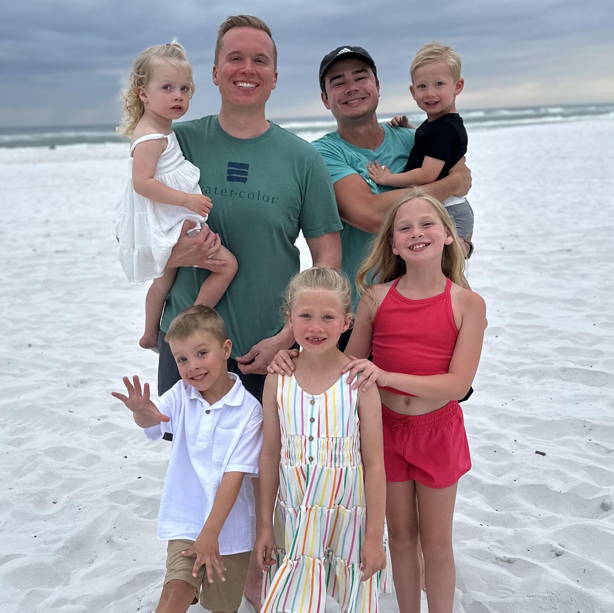 Watercolor with Ryan’s nieces and nephews