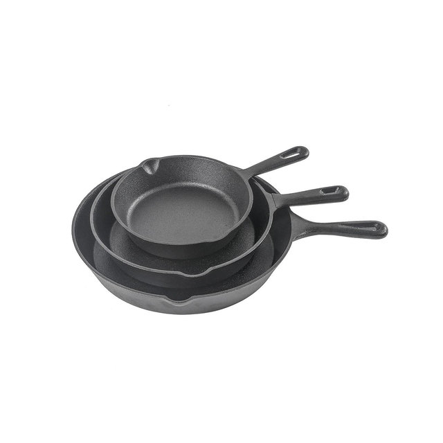 Cast Iron 3-Piece Skillet Set