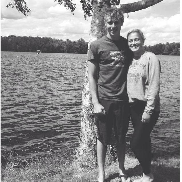 This was our first photo together (just the 2 of us), EVER. Taken back in 2015. (Cayla 15, Henry 17)