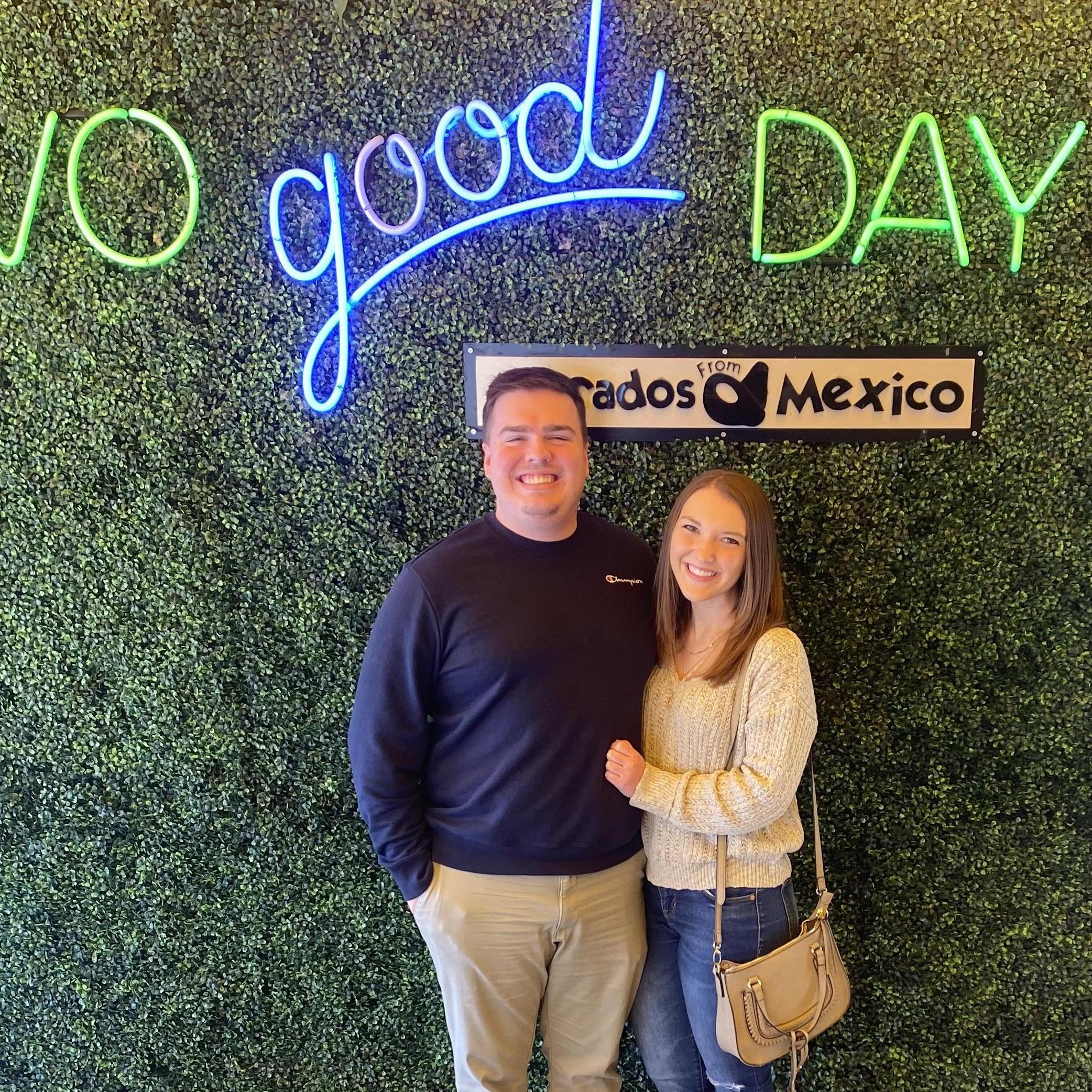 Recreating our first date.