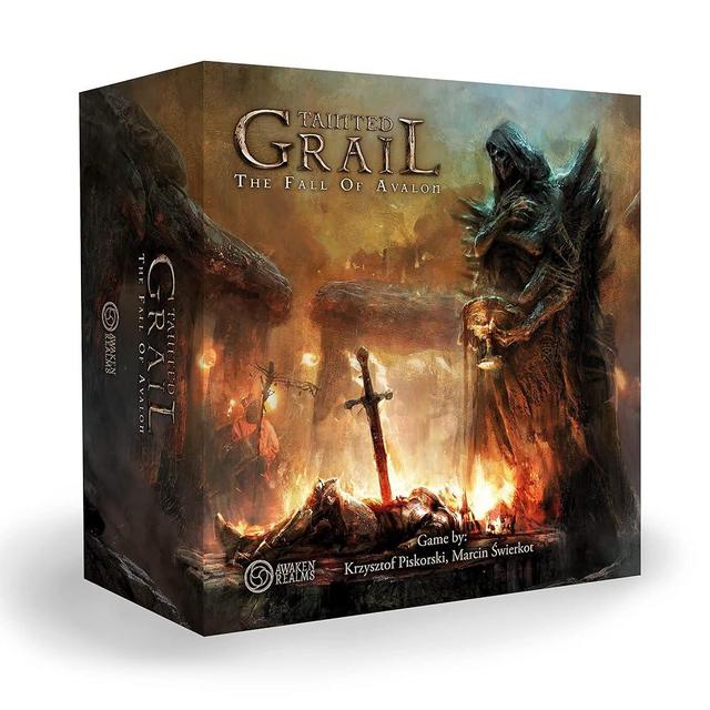 Tainted Grail The Fall of Avalon Board Game CORE BOX - Epic Story-Rich Survival & Exploration, Arthurian & Celtic Mythology, Ages 14+, 1-4 Players, 2-3 Hour Playtime, Made by Awaken Realms