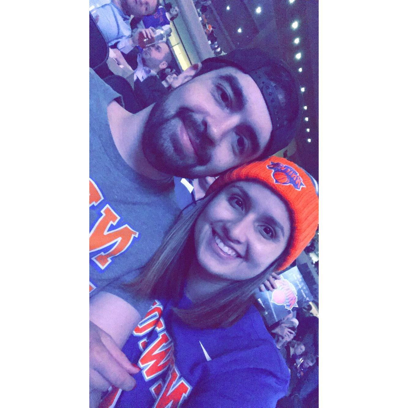 Our first knicks game and the night of the ribs