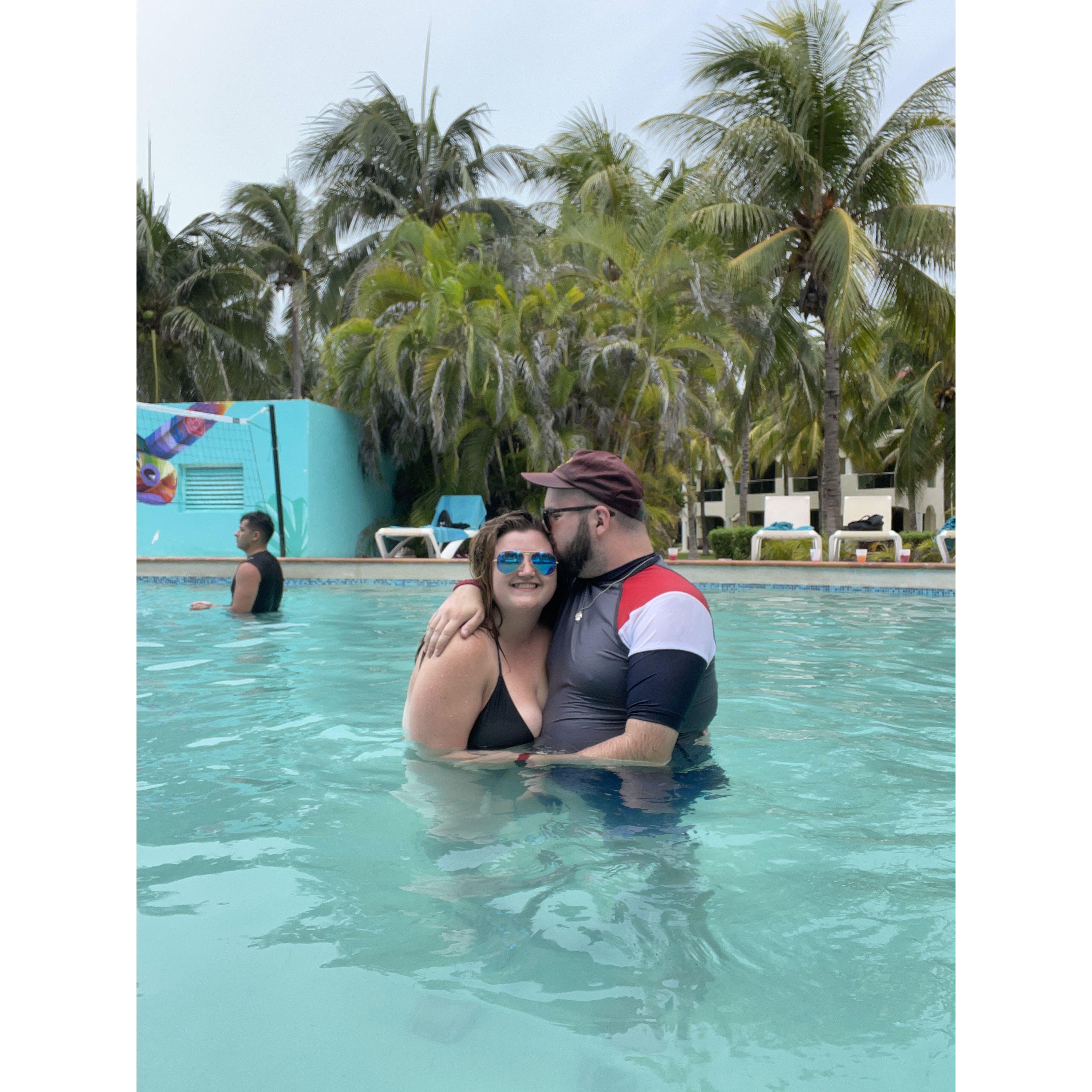 Before I got sunburnt in Mexico