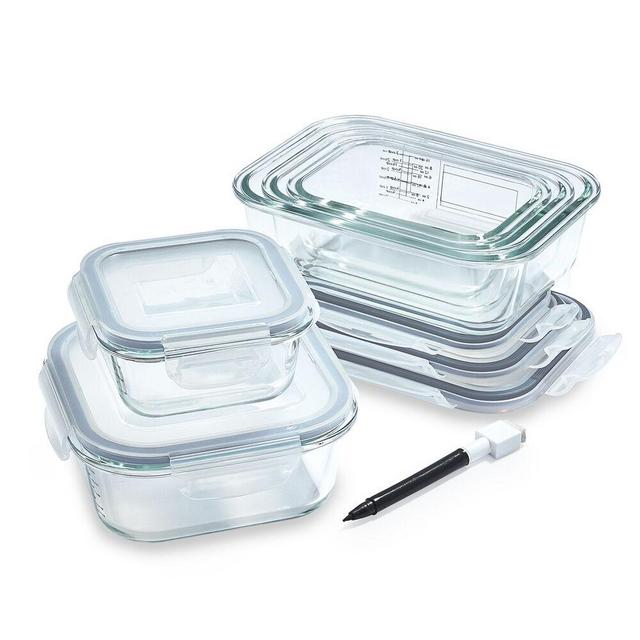Sur La Table 10-Piece Glass Storage Container Set with Pen