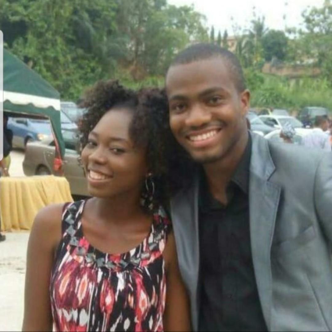 Our very first picture together we were still friends I remember my friend saying I'll show this picture to your children and I'm like what is she talking about.....well I guess the children will be seeing it afterall