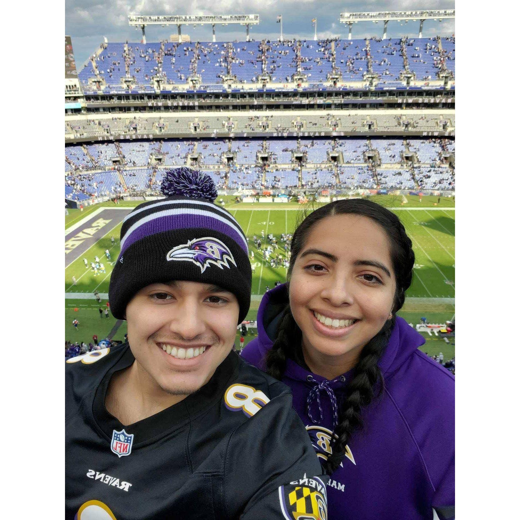 First Raven's football game