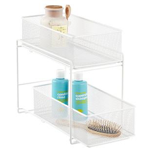 White 2-Drawer Mesh Organizer