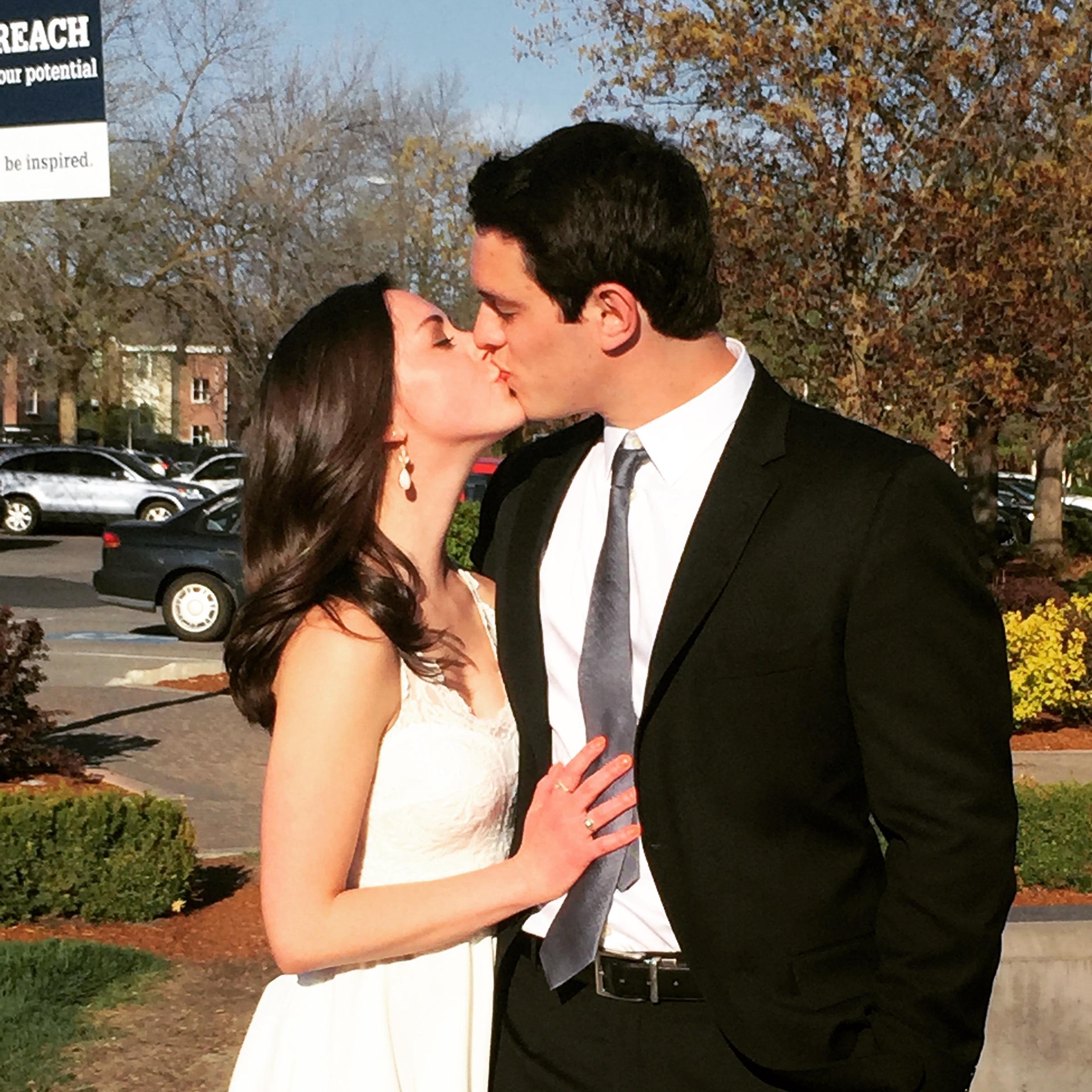May 2015: Senior Ball (and look at that, we're already wearing white...)