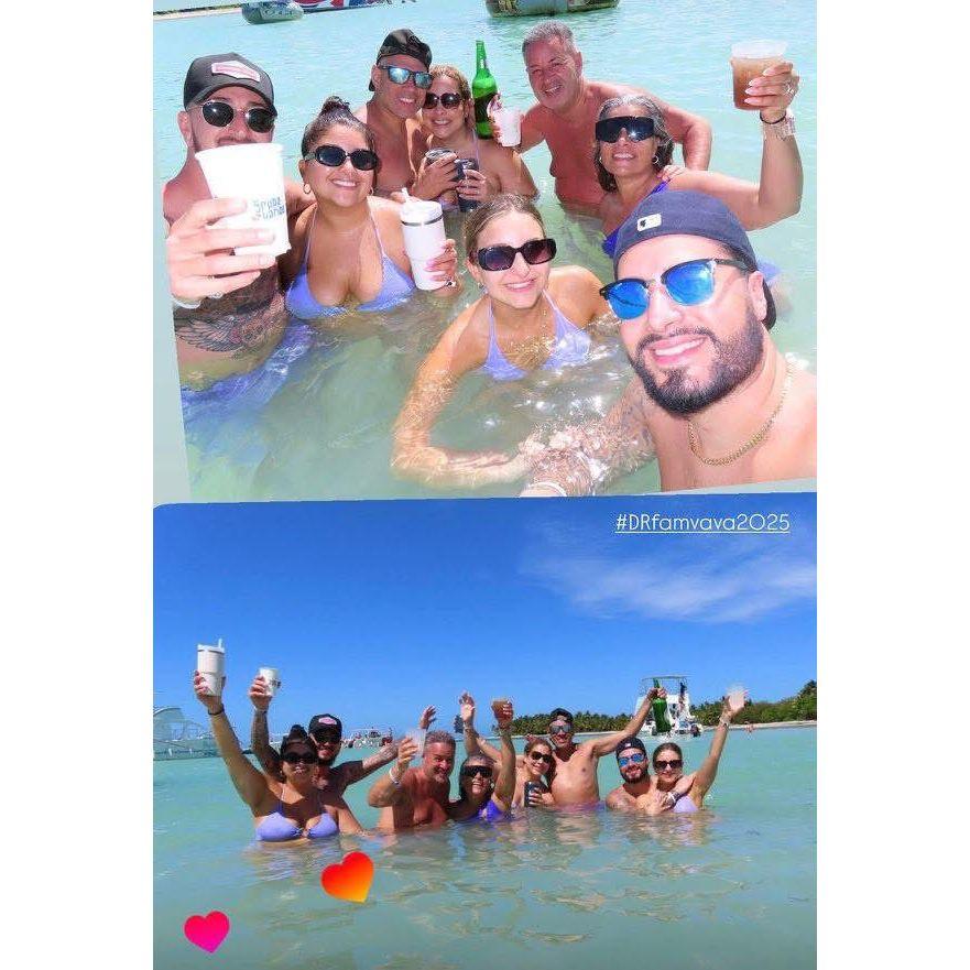 The usual suspects in Punta Cana. This was the day we got engaged!