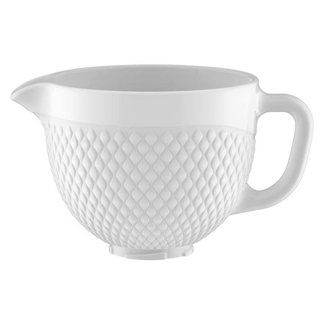 Mixing Ceramic Bowls fit kitchenaid stand mixer bowl 5 quart Tilt-Head Stand Mixer Bowl-Three-dimensional lace white