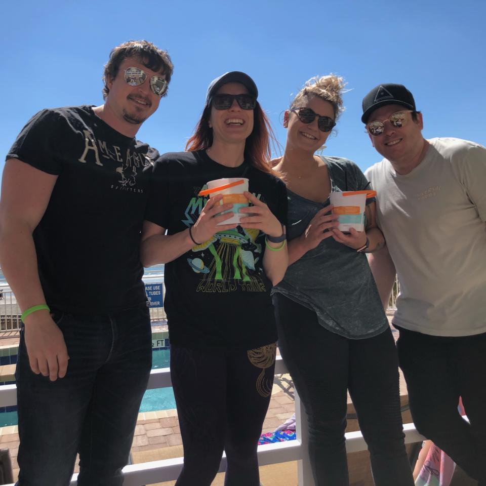 Hanging with our friends Leah & Steve on vacation