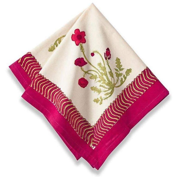 Poppies Napkins, Set of 6