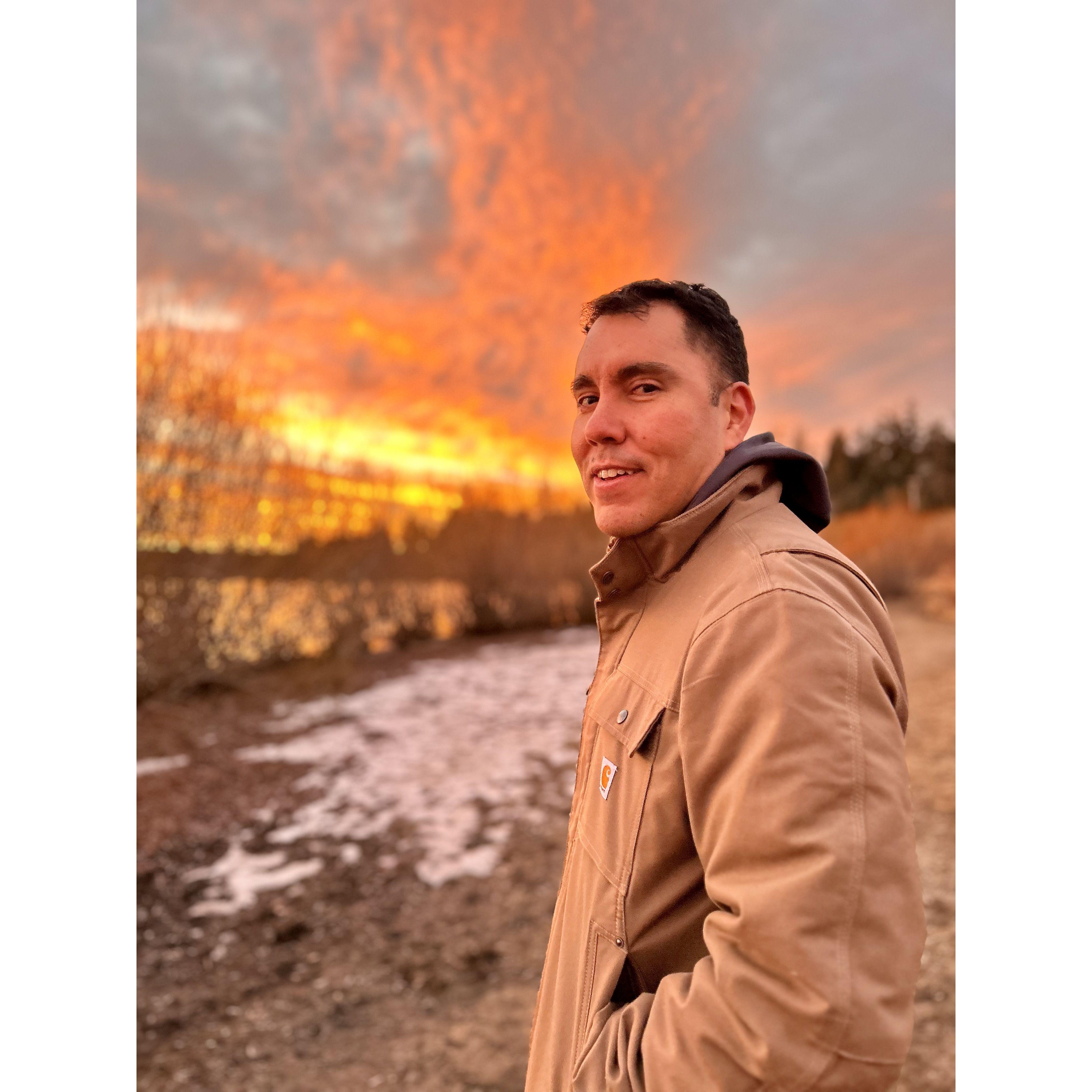 Walking by Big Bear Lake at sunset- Nov 2023