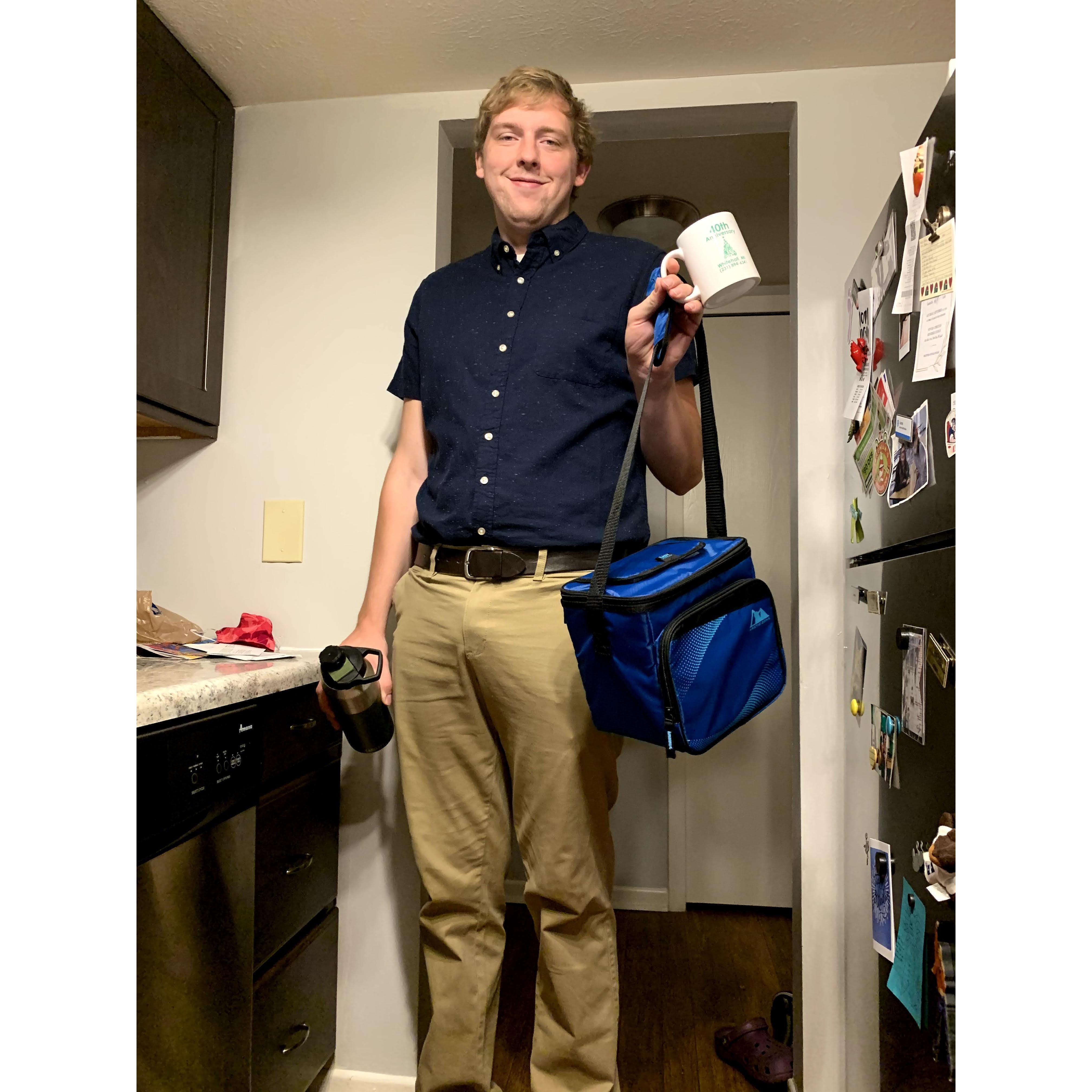 First day at big boy job