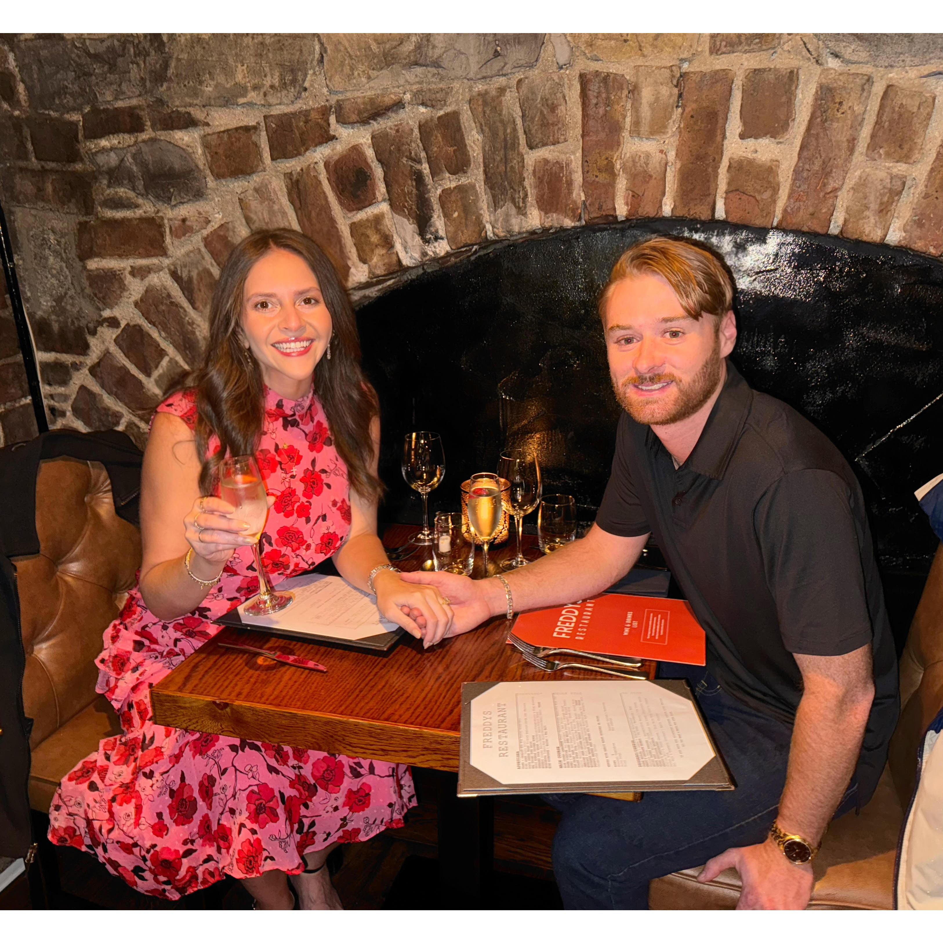 Our first dinner engaged!
