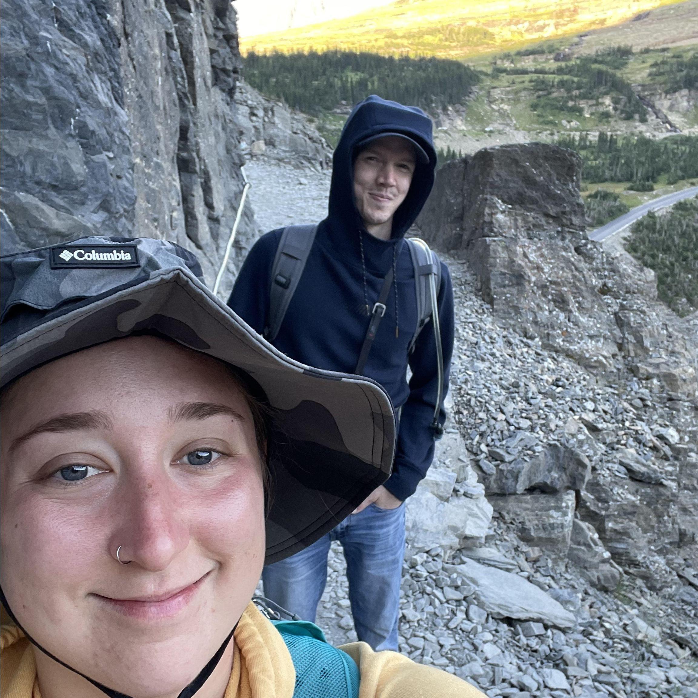 The start of Highline trail in Glacier!
