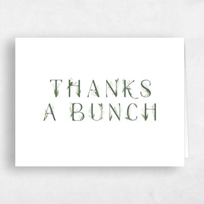 White Wedding Thank You - Zucchero Landscape