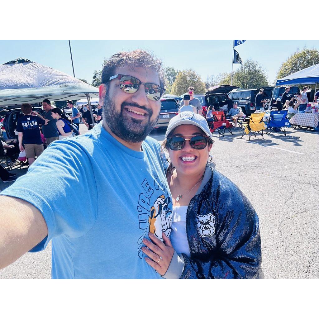 Dhiren's first Butler Homecoming!