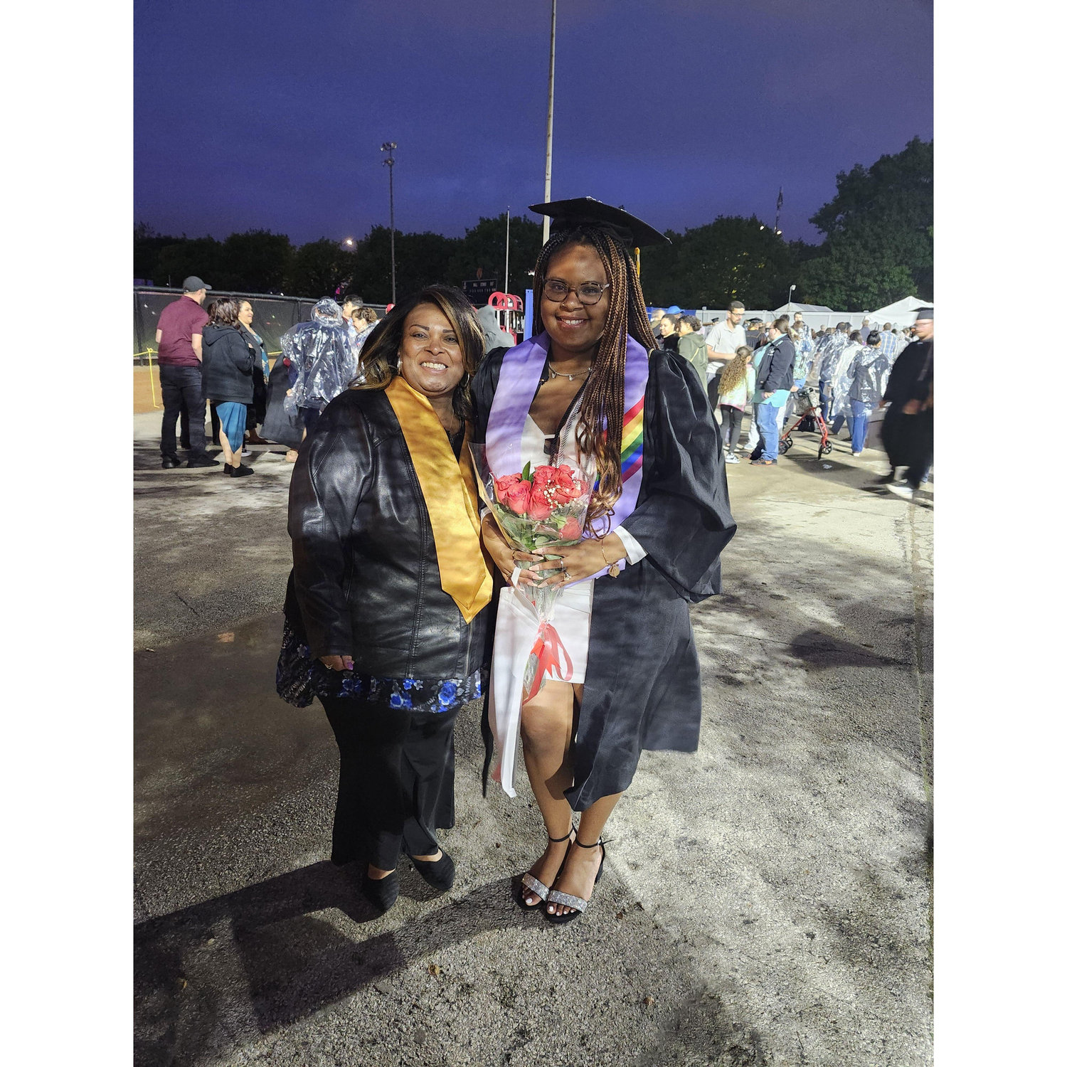 Ayanna with her mom at graduation!