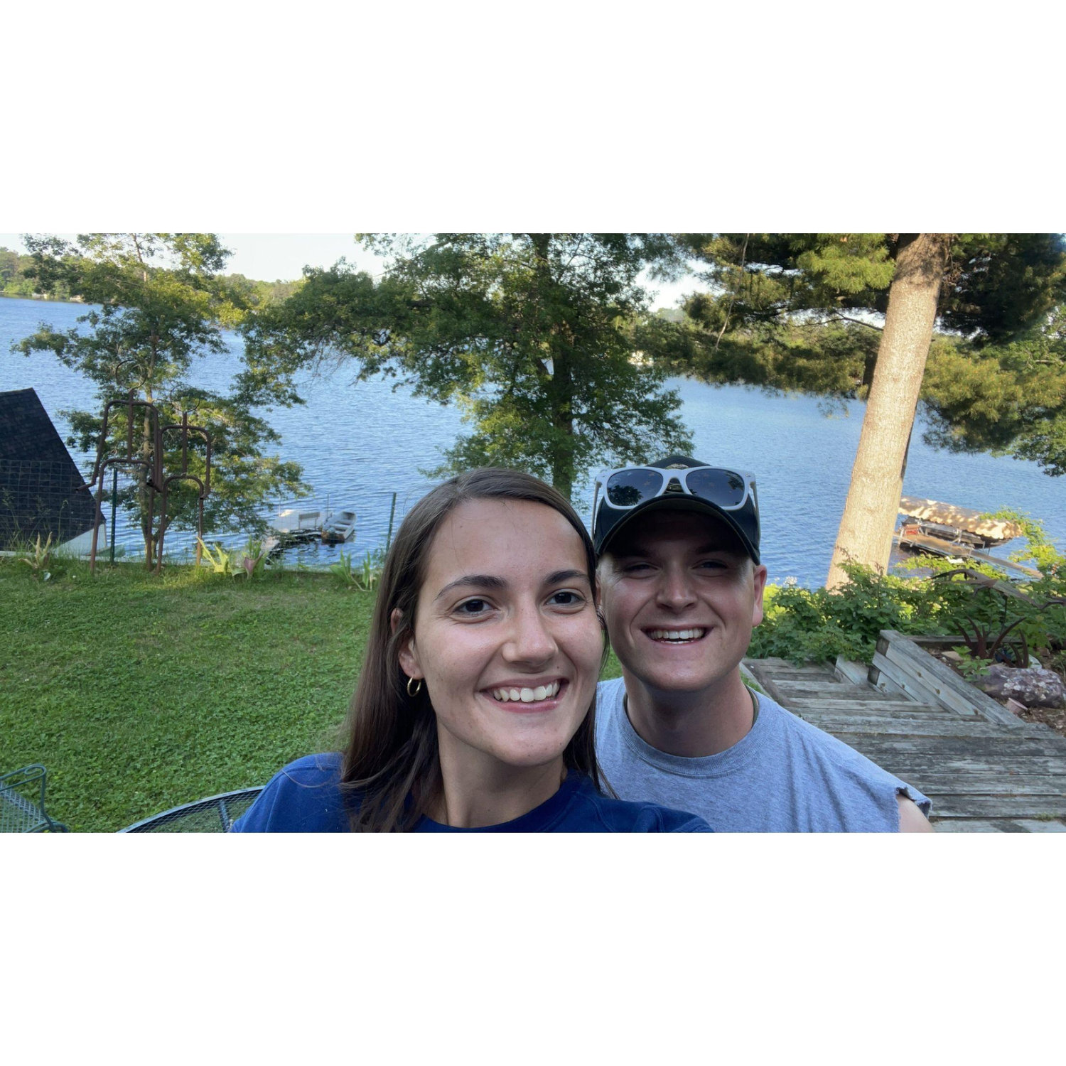 Our first vacation together visiting Luke's grandparent's lake house in Wisconsin