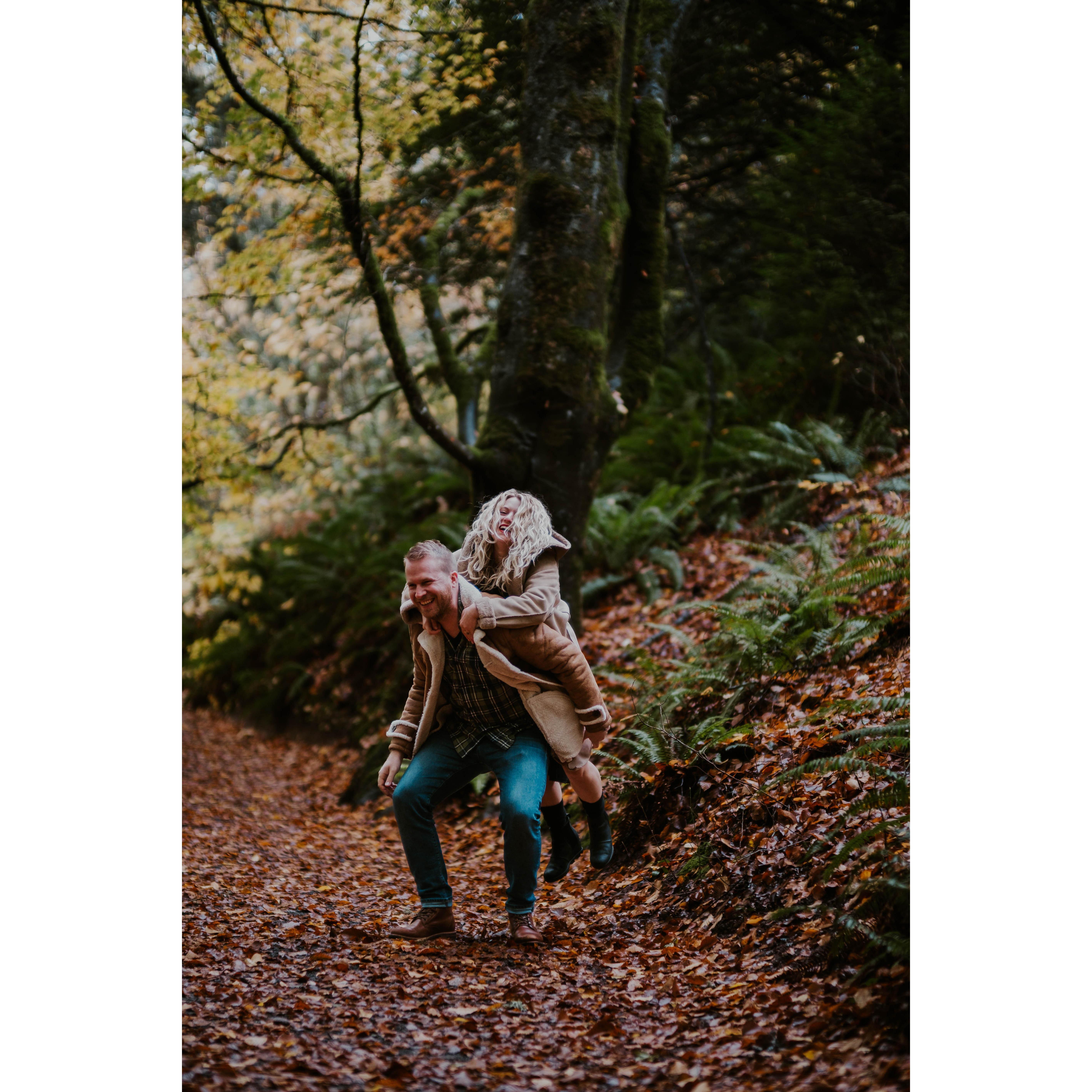 Who doesn't love a good piggy back ride?