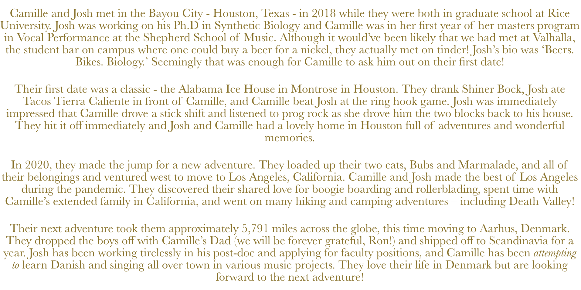 The Wedding Website of Camille Jasensky and Josh Atkinson