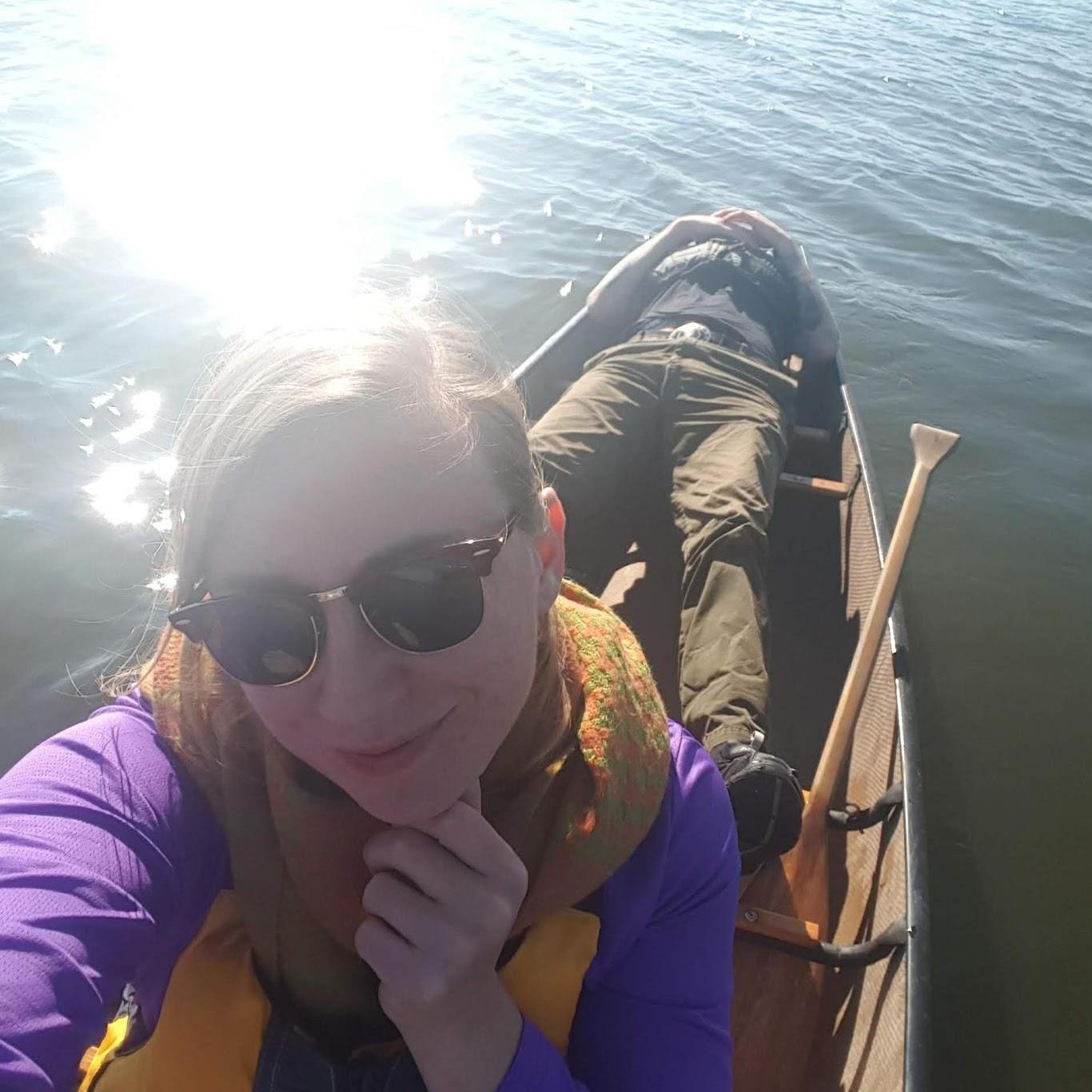 Our first year in Maryland we lived in a house on Crab Creek, Annapolis, and spent many joyful hours in this beloved old canoe
