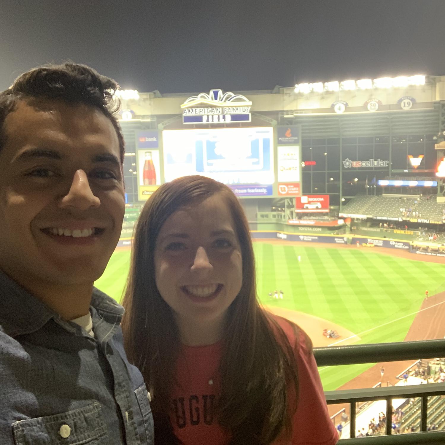 First MLB game! Trystan would have preferred a Mets game, but...