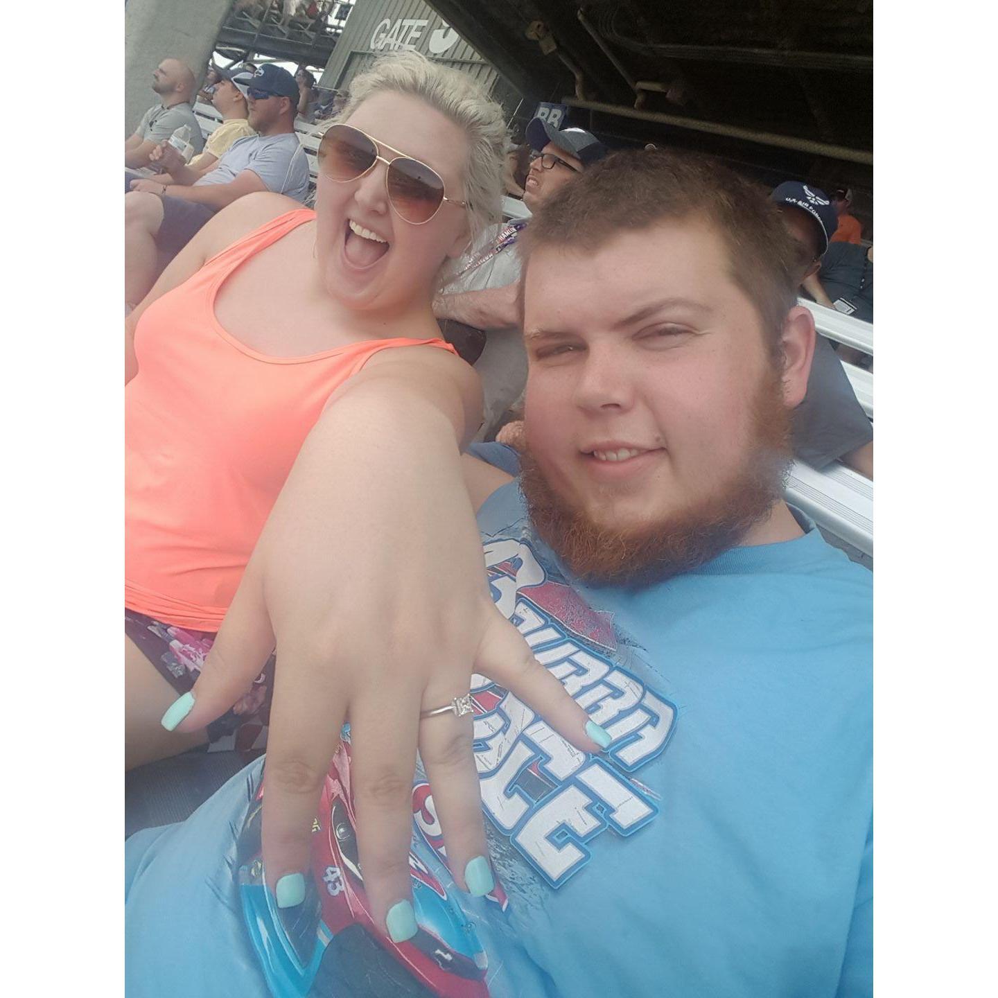 Showing off that ring!
