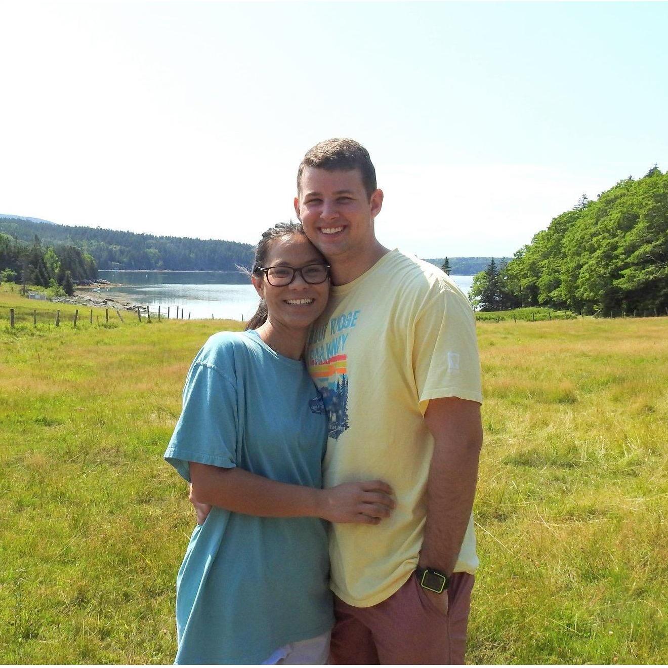 Our first trip together! We went to Maine to visit Camille's aunt and uncle