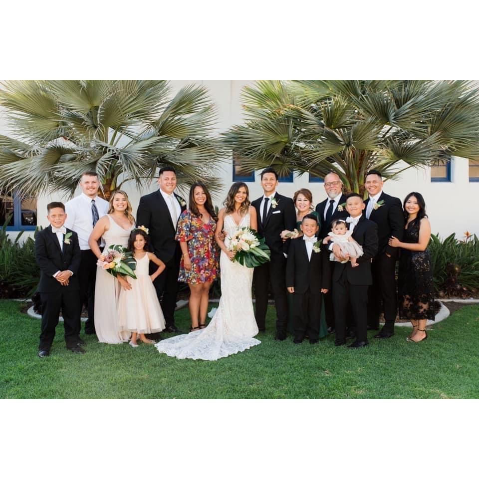 Our Olson family picture from Errol & Christine's wedding in 2019.