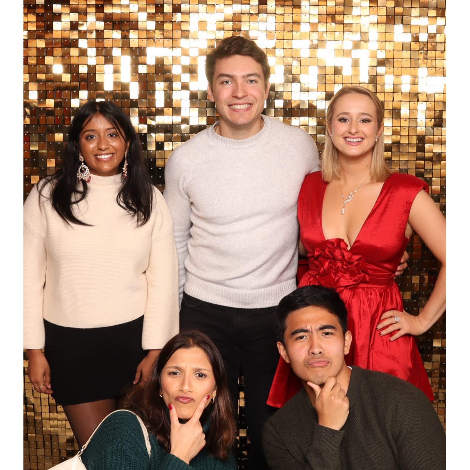 When we went to our work holiday party, and no one knew we were a couple...