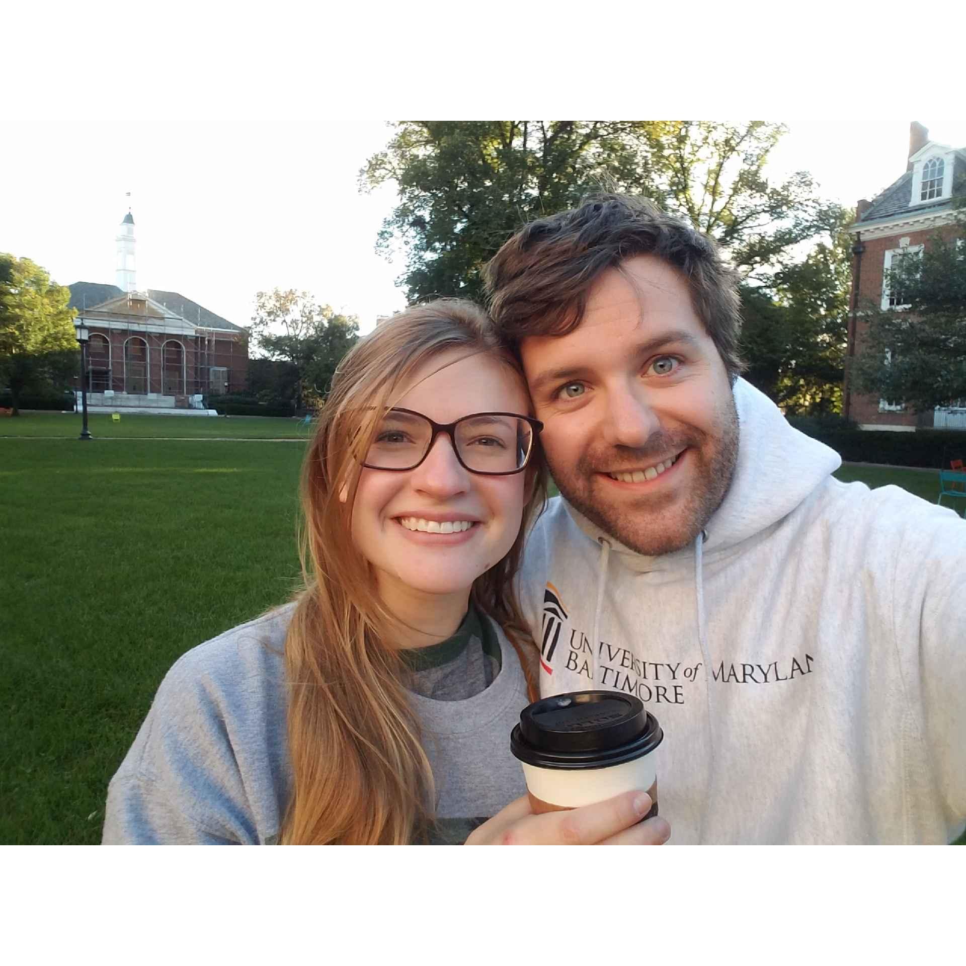 Eason joined Dan in Baltimore in 2018! Dan was attending University of Maryland Carey School of Law, and Eason started at Johns Hopkins (getting her masters in mental health counseling)