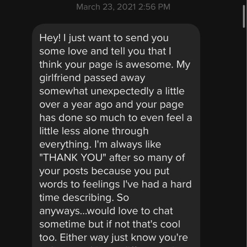Nathan's first message to Dani