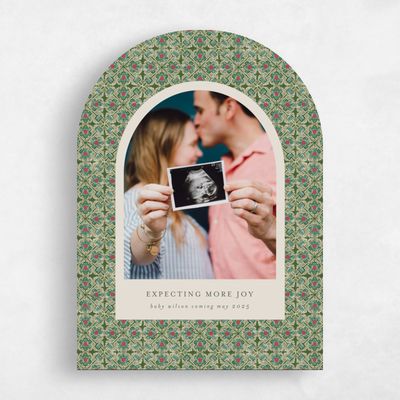 Green Arch Holiday Card - Joyful Addition
