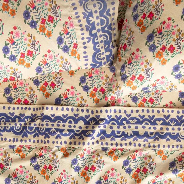 Sooo Soft Cotton Sheet Set - Wildflower Rows