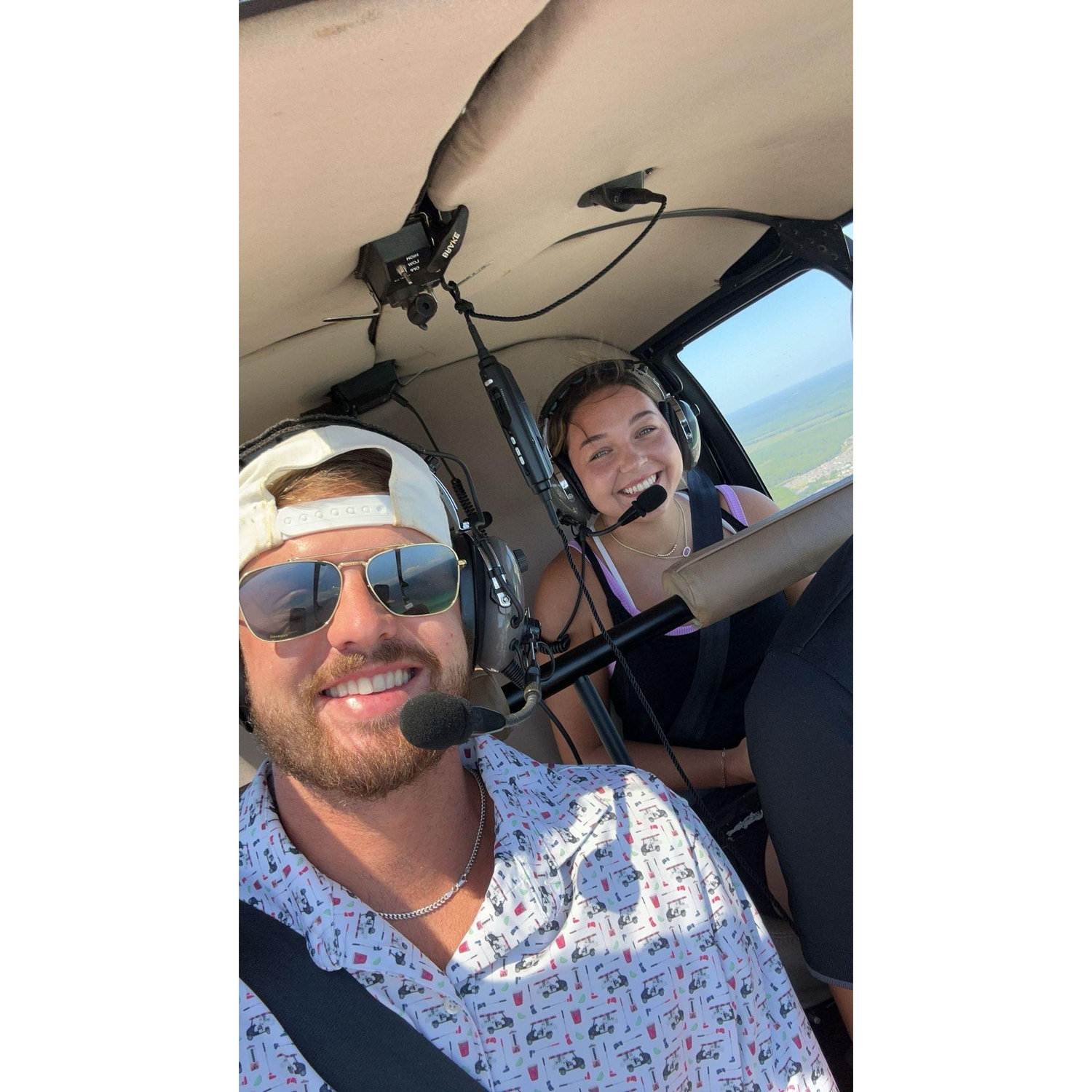 Our helicopter ride in Florida! PCB trip 2024