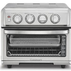 Cuisinart Air Fryer Toaster Oven, 1800W, 8-in-1 with Air Fry, Convection, Broil & Warm, 0.6 Cubic Feet, 60-Minute Timer, TOA-70NAS, Stainless Steel
