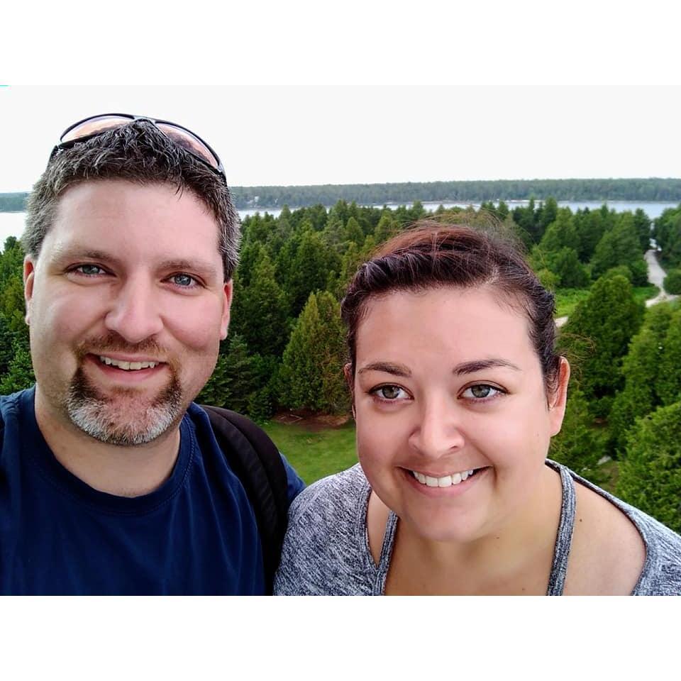 On top of Cana Island Lighthouse