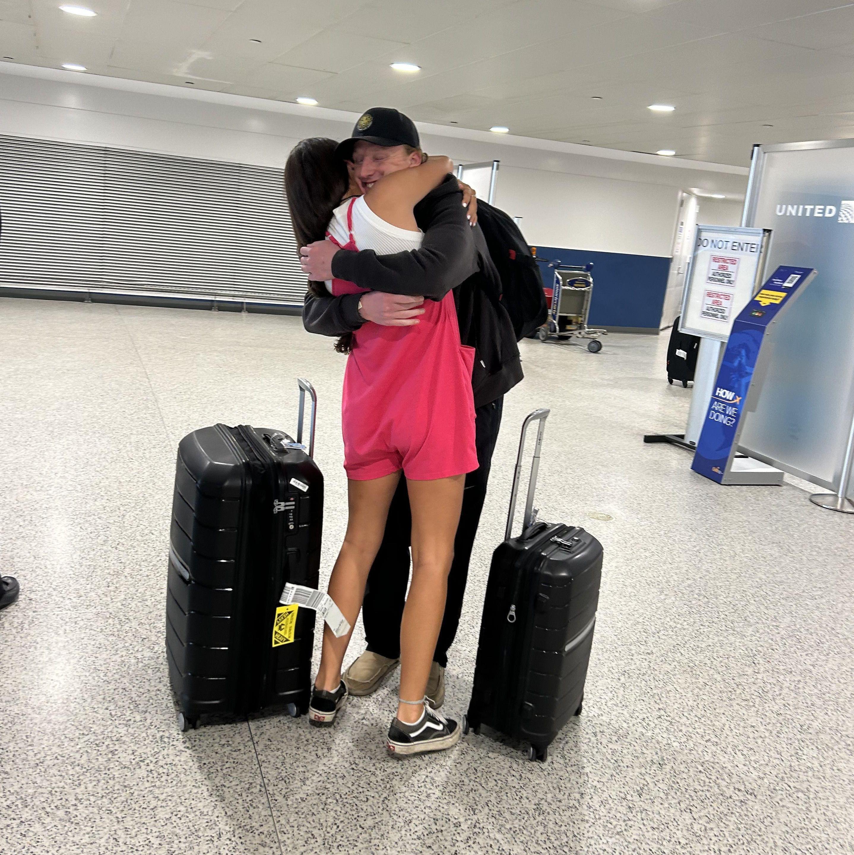 The end of long distance!! Welcoming Frankie back home from Germany. 5 years of long distance is over !!