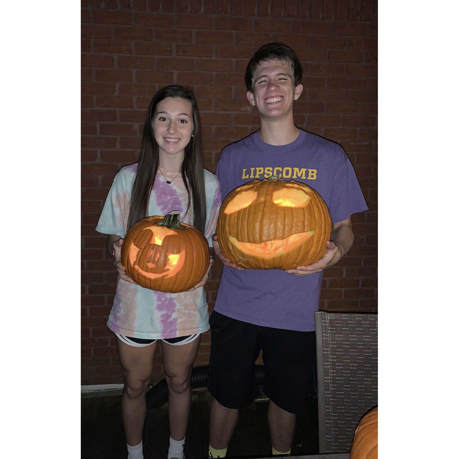 Our first time pumping carving! October 9, 2021